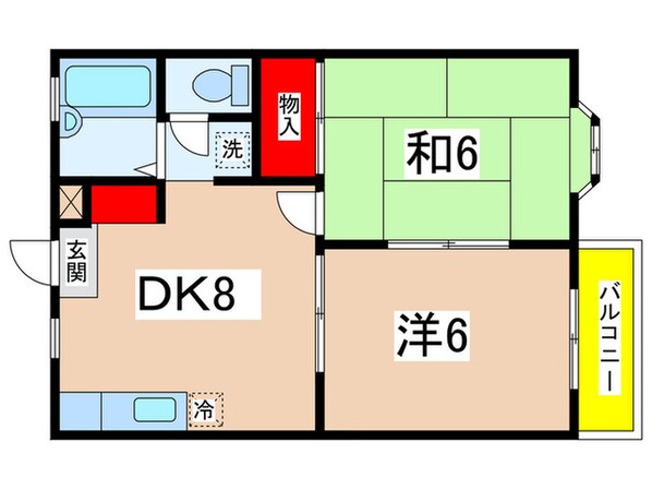 クロ－カス稲城の物件間取画像